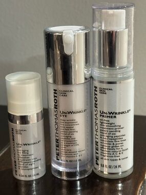 Amazing Peter Thomas Roth Un-Wrinkle Eye &Primer Set-Unwrinkle lip/all brand new